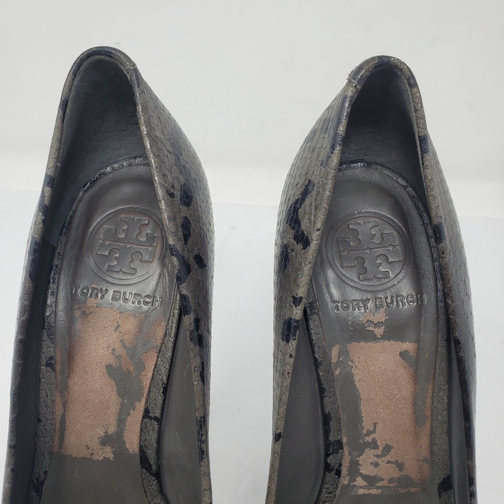 Tory Burch Jude Amazon Python Snake Print Leather… - image 3